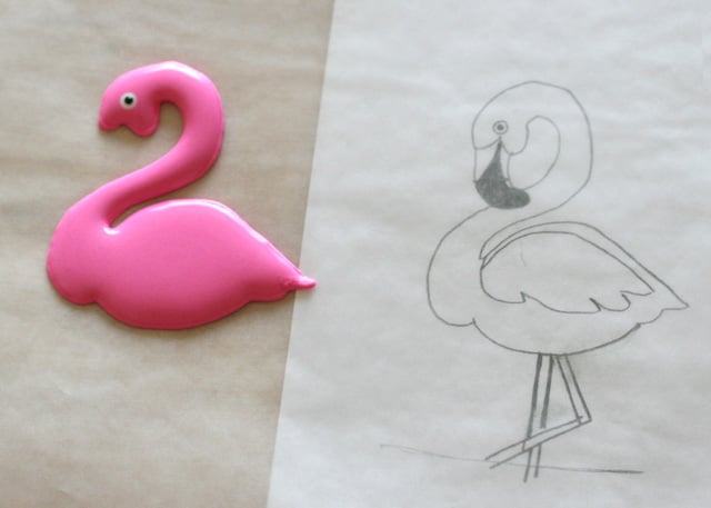 How to make Flamingo Cookies - glorioustreats.com