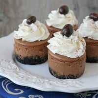 Mini Kahlua Cheesecake Recipe - by Glorious Treats