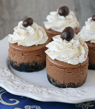 Mini Kahlua Cheesecake Recipe - by Glorious Treats