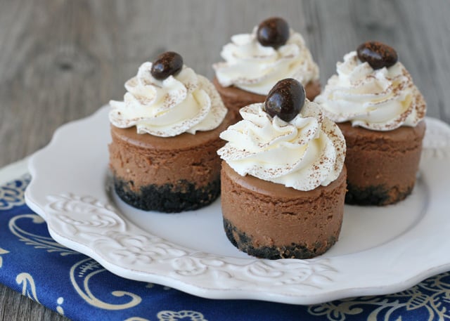 Mini Kahlua Cheesecake Recipe - by Glorious Treats