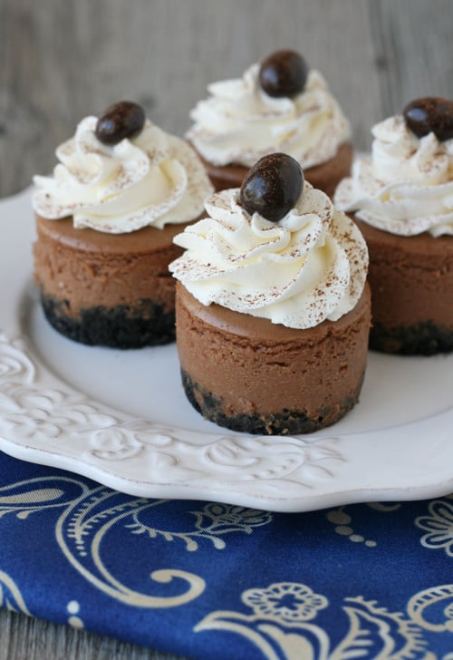 Mini Kahlua Cheesecake - by Glorious Treats