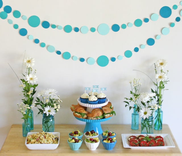 Easy Paper Polka-dot Garland Tutorial - glorioustreats.com