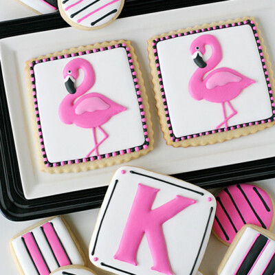 Pink Flamingo Cookies - glorioustreats.com