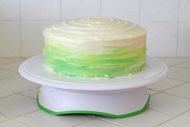 How to make a blended color cake - by Glorious Treats