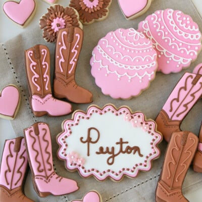 Cowgirl Party Cookies - glorioustreats.com