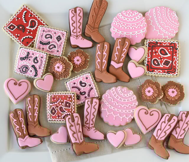 Cowgirl Boot Cookies - Glorious Treats