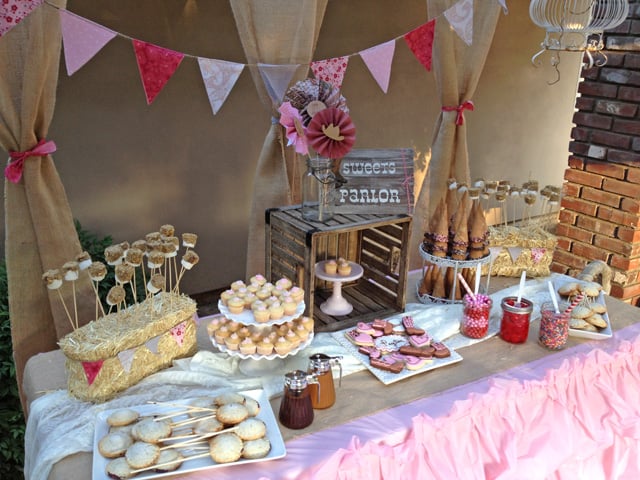 Cowgirl Party Dessert Table - glorioustreats.com