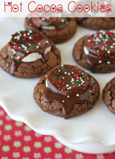 Hot Cocoa Cookies - glorioustreats.com