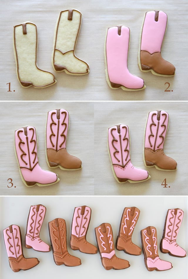 How to make cowgirl boot cookies - by glorioustreats.com