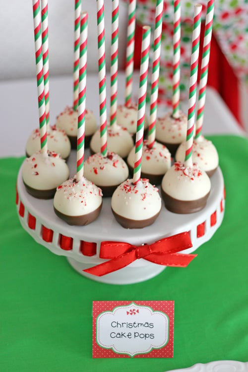 Beautiful Christmas Cake Pops! - glorioustreats.com