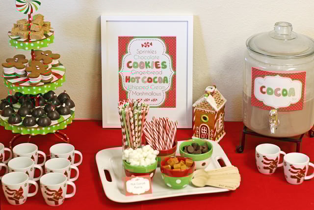 Hot Cocoa Bar (lots of cute ideas!) - glorioustreats.com