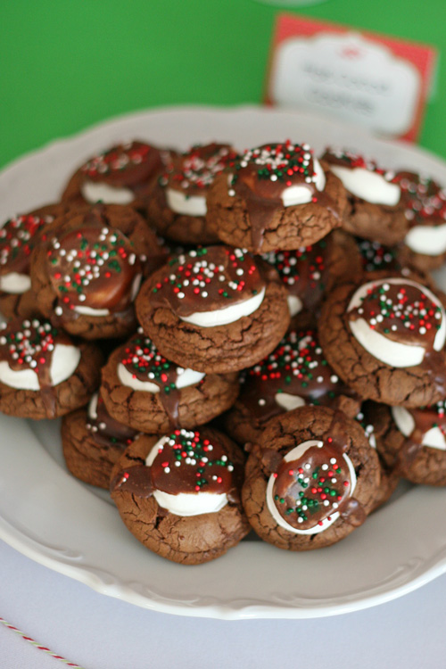 Hot Cocoa Cookies (for a Christmas Cookie Exchange Party) - glorioustreats.com