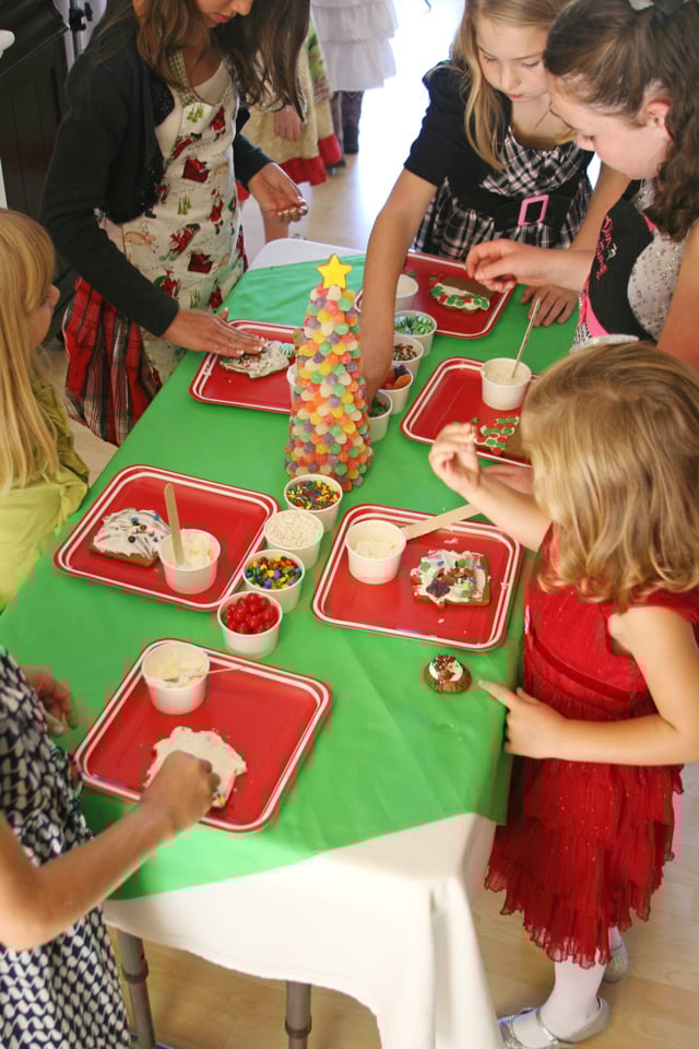Kids Cookie Decorating Table - glorioustreats.com