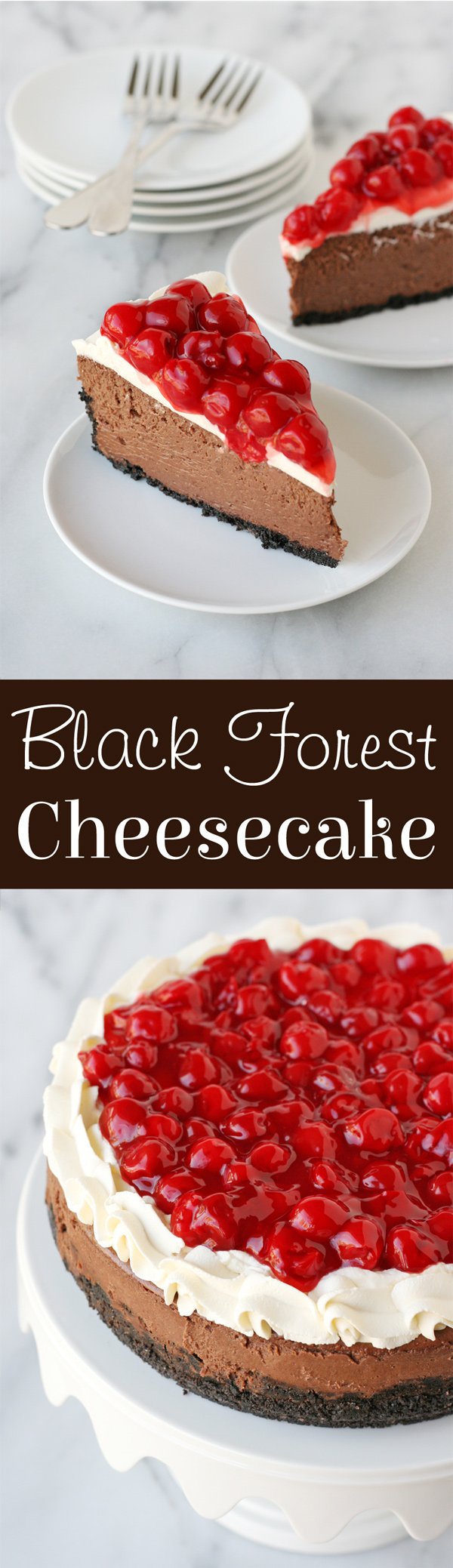 Incredibly impressive and delicious Black Forest Cheesecake!