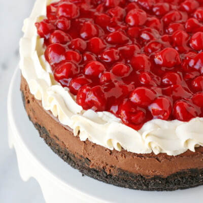 Gorgeous Black Forrest Cheesecake!! from glorioustreats.com