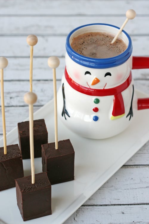 Hot Chocolate on a Stick - Such a great little gift idea!! - from Glorious Treats