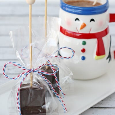 Hot Cocoa on a Stick - Such a perfect little gift idea!! From Glorious Treats