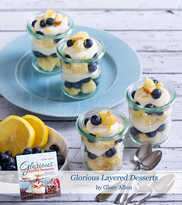 Lemon Blueberry Trifle - glorioustreats.com