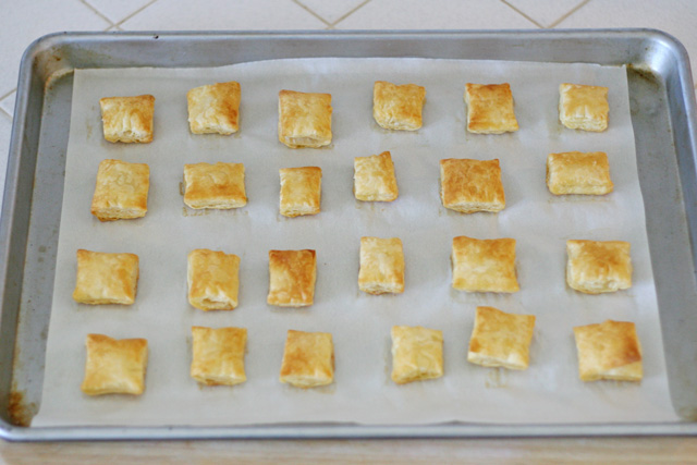 Puff Pastry Bites (for Turkey Pesto Appetizer) - glorioustreats.com