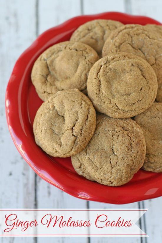 Soft & Chewy Ginger Molasses Cookies - glorioustreats.com