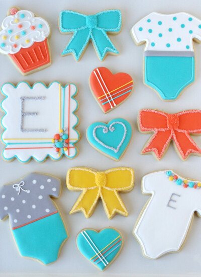 Modern Baby Shower Cookies - by Glorious Treats