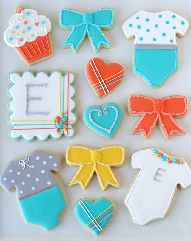 Modern Baby Shower Cookies - by Glorious Treats