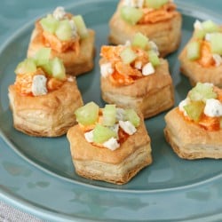 Buffalo Chicken Pastry Bites - glorioustreats.com