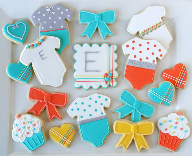 Modern Baby Cookies - by Glorious Treats