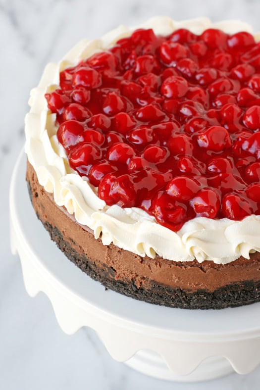 Black Forest Cheesecake - glorioustreats.com