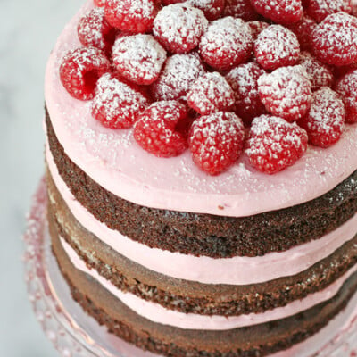 Gorgeous!! Chocolate Raspberry Cake - glorioustreats.com