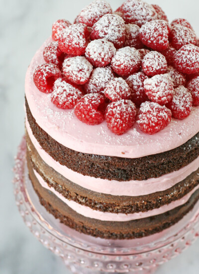 Gorgeous!! Chocolate Raspberry Cake - glorioustreats.com
