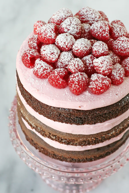 Gorgeous!! Chocolate Raspberry Cake - glorioustreats.com