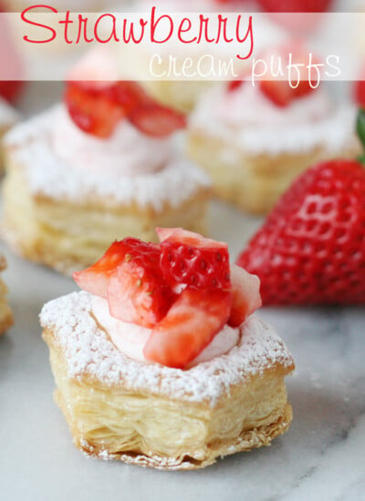 Strawberry Cream Puffs - glorioustreats.com