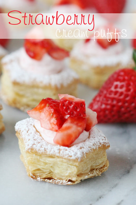 Strawberry Cream Puffs - glorioustreats.com