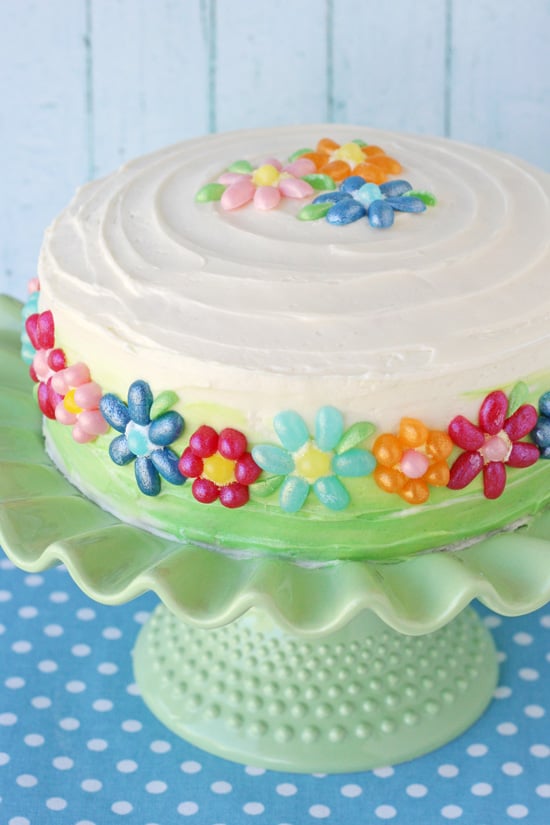 Jelly Belly Flower Cake - glorioustreats.com