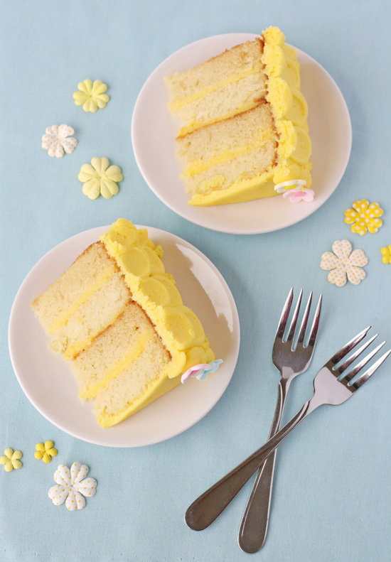 Pretty Lemon Cake - glorioustreats.com