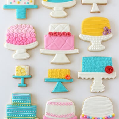 Beautiful Cake Stand Decorated Cookies!! - GloriousTreats.com