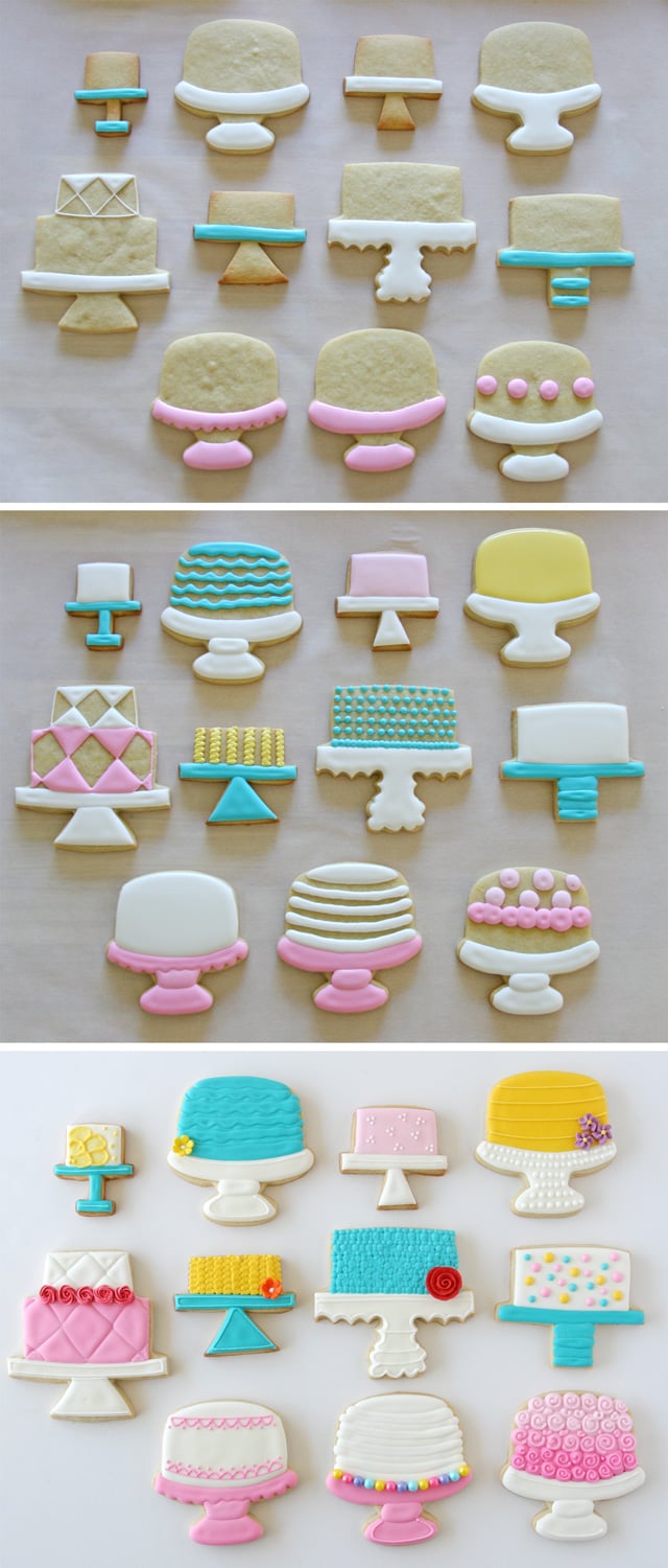 Cake Stand Decorated Cookies - GloriousTreats.com