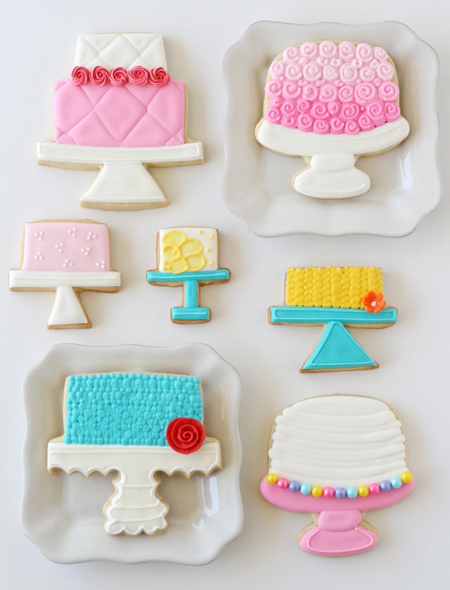 Beautiful Cake Stand Decorated Cookies!!  - GloriousTreats.com