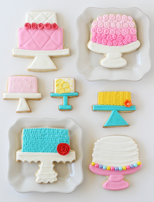 Beautiful Cake Stand Decorated Cookies!!  - GloriousTreats.com