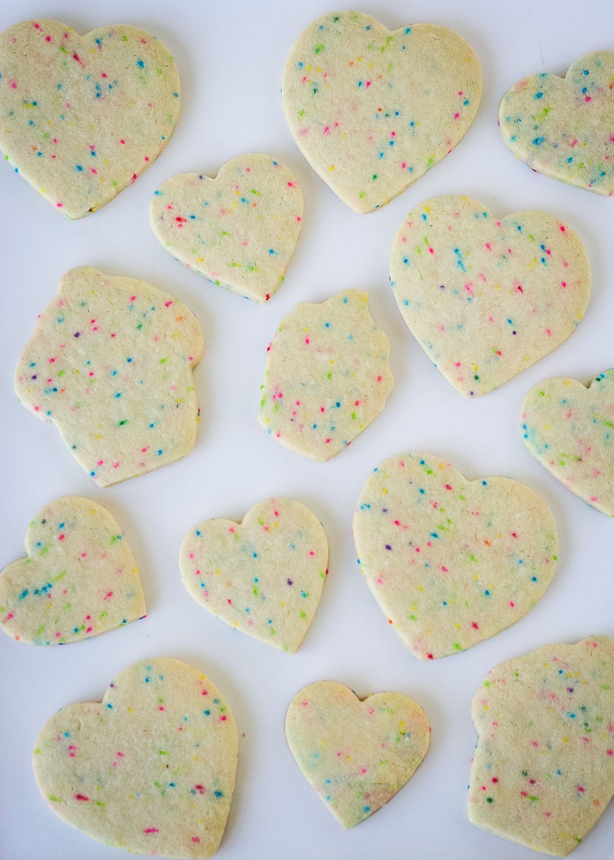 cookies baked on parchment paper