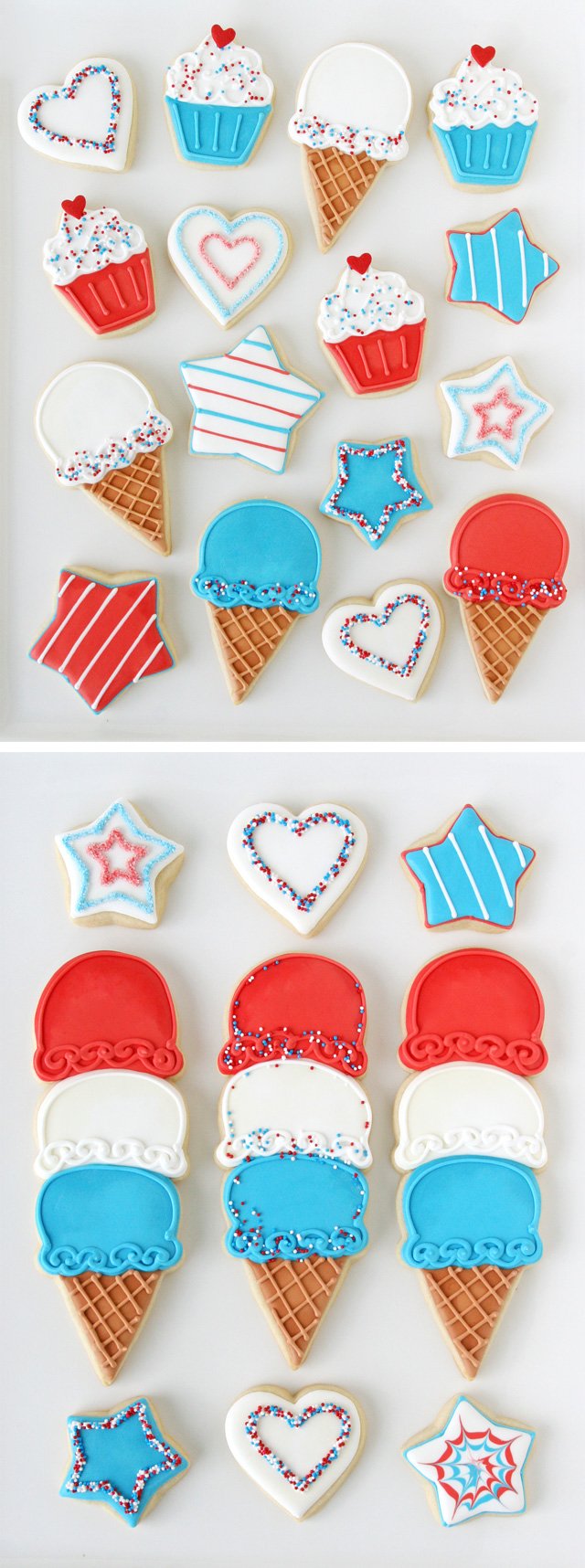 4th of July Cookies - GloriousTreats.com