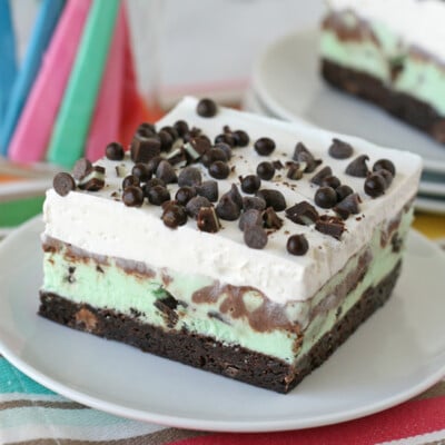 Mint Chip Brownie Ice Cream Squares - Simply INCREDIBLE!!