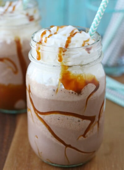 Caramel Mocha Milkshake - All of my favorites in one delicious treat!!