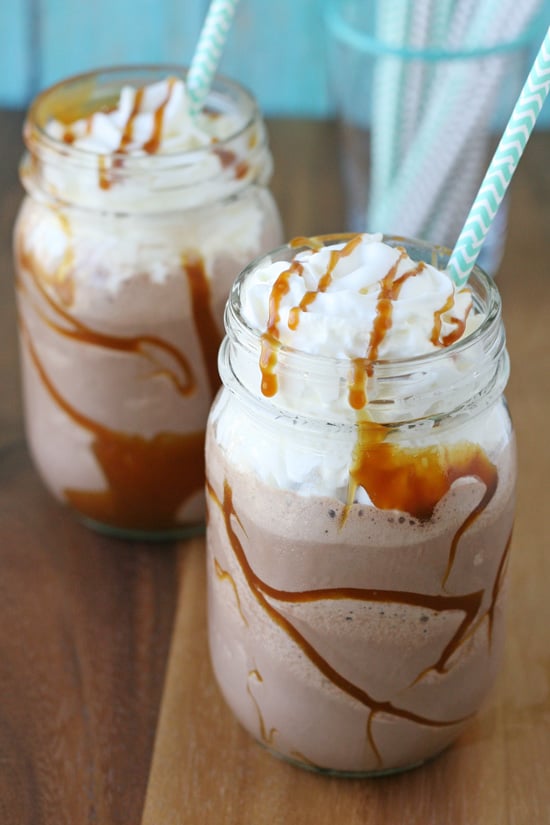 Caramel Mocha Milkshakes - Bliss in a glass! 