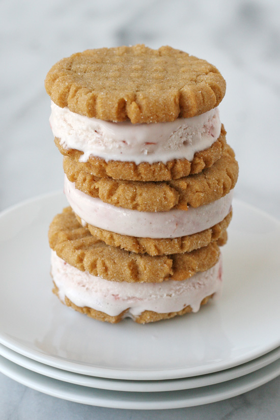 Peanut Butter Cookie Ice Cream Sandwich Glorious Treats