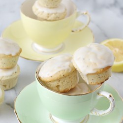Lemon Poppyseed Poundcake Muffins - GloriousTreats.com