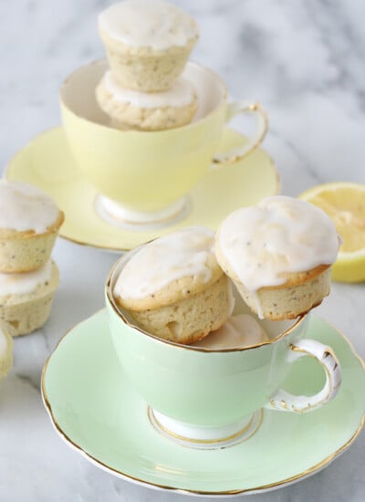 Lemon Poppyseed Poundcake Muffins - GloriousTreats.com