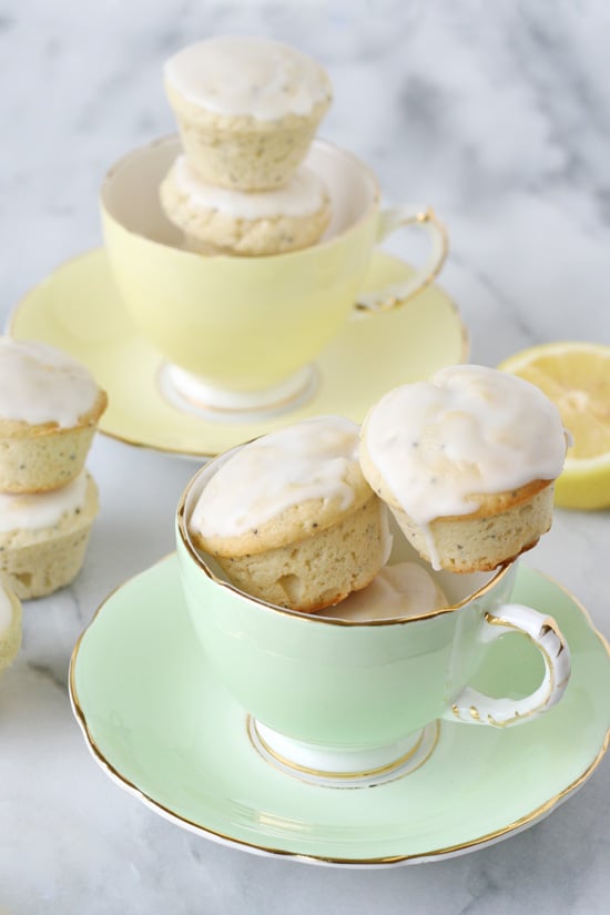 Lemon Poppyseed Poundcake Muffins - GloriousTreats.com