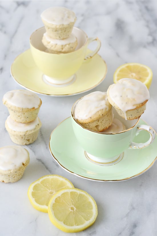 Lemon Poppyseed Mini Poundcake Muffins - GloriousTreats.com